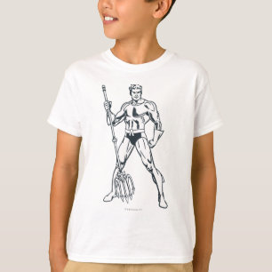 Aquaman med Pitchfork BW Tee