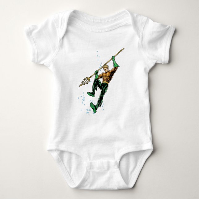 Aquaman med Spear Tee (Framsida)