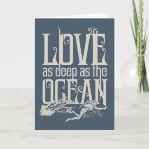 Aquaman & Mera - Kärlek lika djupt som havet Helgkort