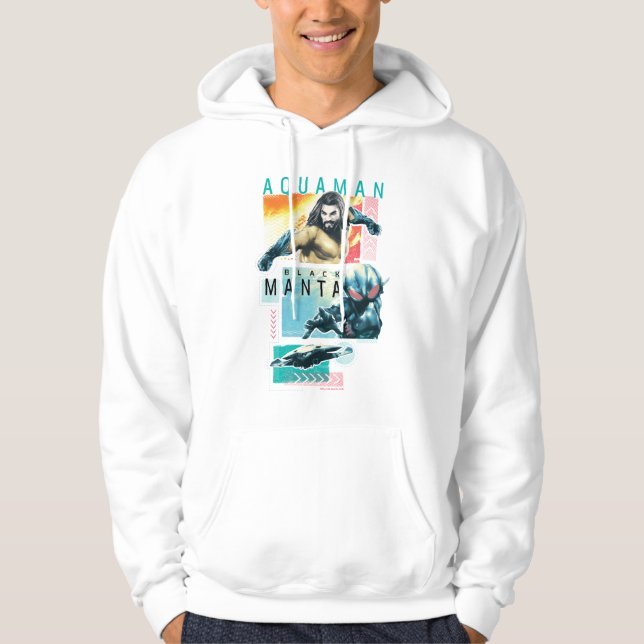Aquaman | Modernist Aquaman & Black Manta Graphic Hoodie (Framsida)