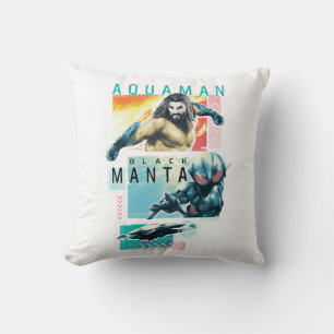 Aquaman   Modernist Aquaman & Black Manta Graphic Kudde