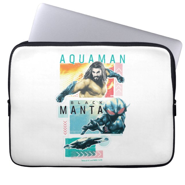 Aquaman | Modernist Aquaman & Black Manta Graphic Laptop Fodral (Framsidan)