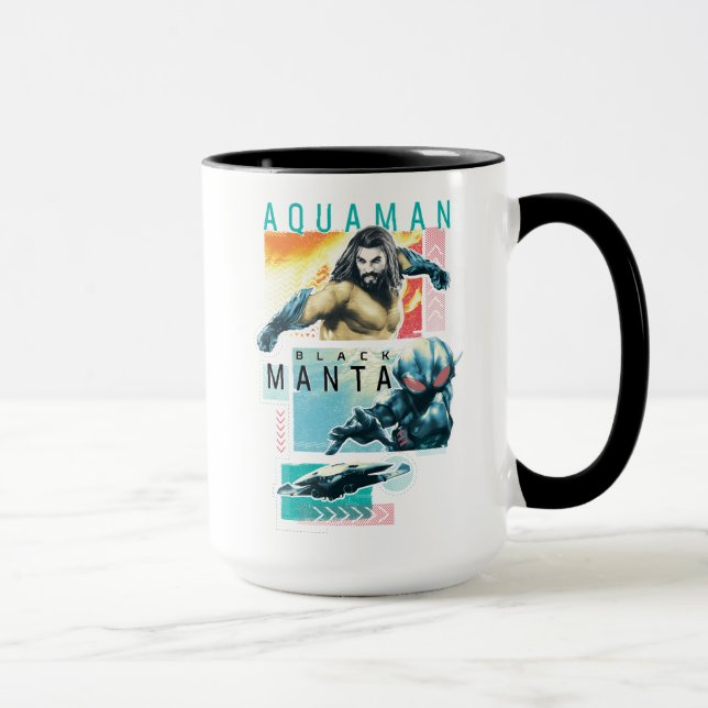 Aquaman | Modernist Aquaman & Black Manta Graphic Mugg (Höger)