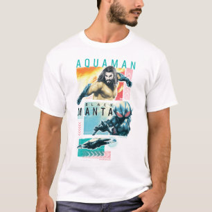 Aquaman Modernist Aquaman & Black Manta Graphic T Shirt