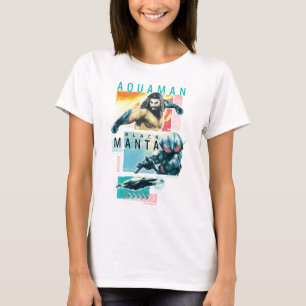 Aquaman Modernist Aquaman & Black Manta Graphic T Shirt