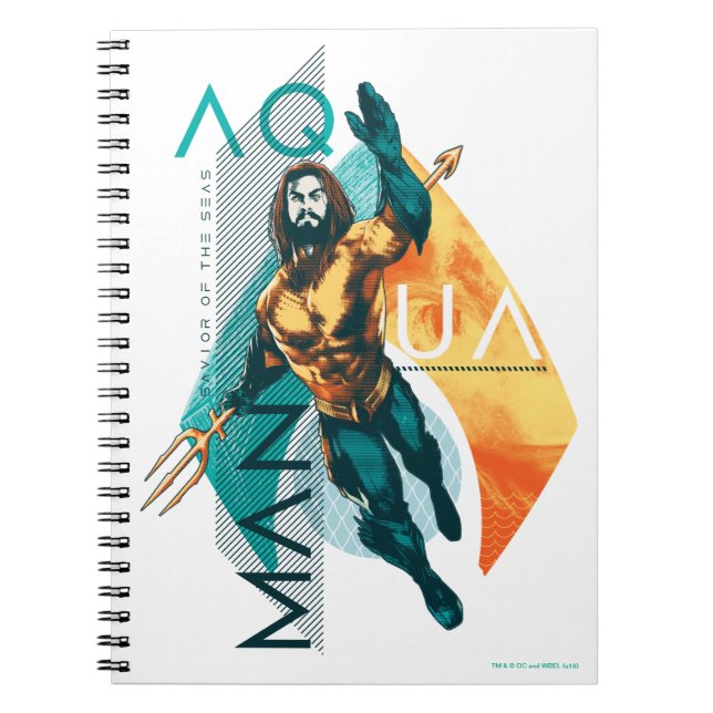 Aquaman | Modernist Aquaman Collage Anteckningsbok (Framsidan)