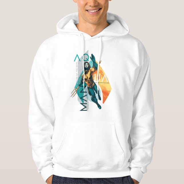 Aquaman | Modernist Aquaman Collage Hoodie (Framsida)