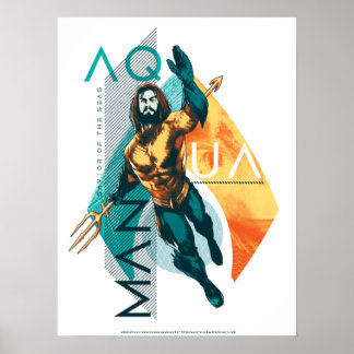 Aquaman | Modernist Aquaman Collage Poster