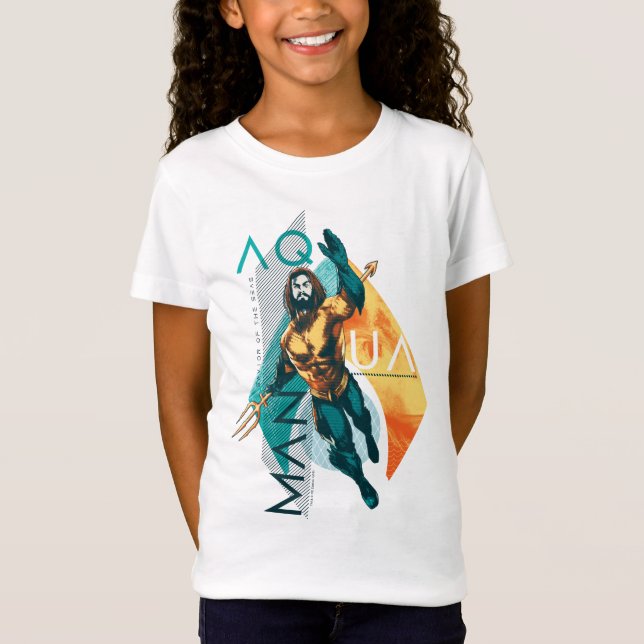Aquaman | Modernist Aquaman Collage T Shirt (Framsida)