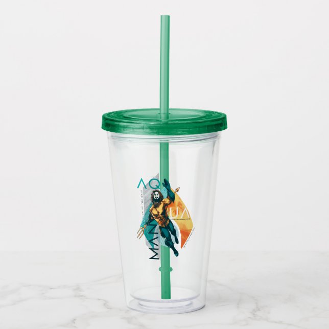Aquaman | modernistisk Aquaman Collage Take Away Mugg (Framsida)