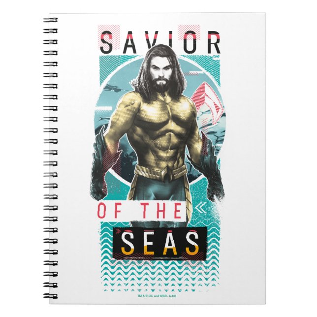 Aquaman | Modernistisk grafik "Havets sjö" Anteckningsbok (Framsidan)