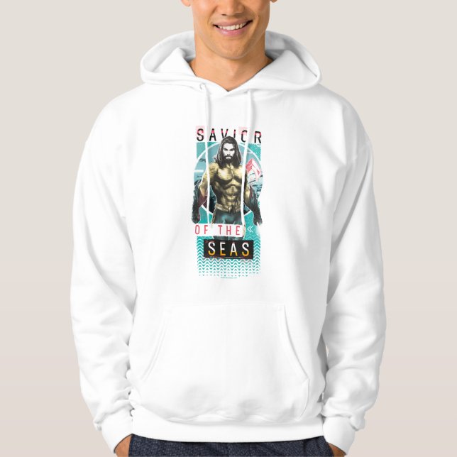 Aquaman | Modernistisk grafik "Havets sjö" Hoodie (Framsida)