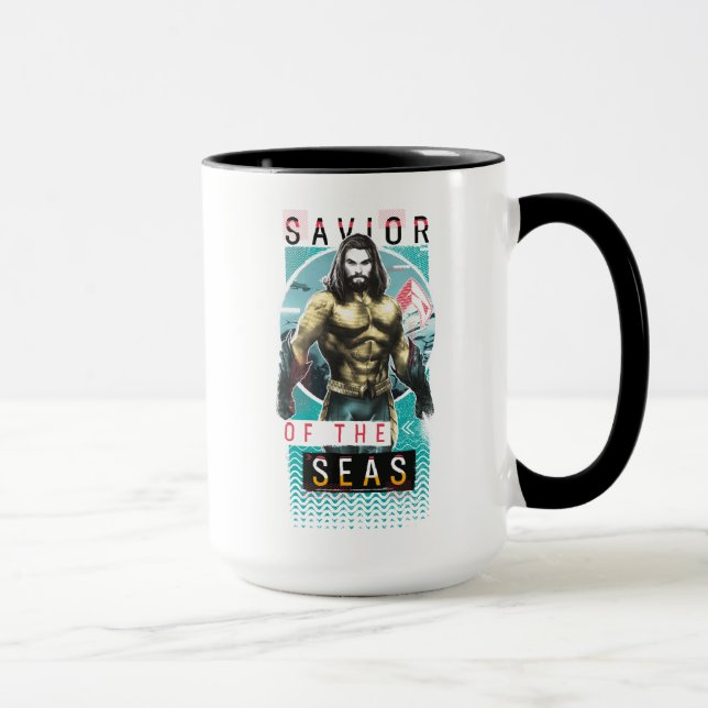 Aquaman | Modernistisk grafik "Havets sjö" Mugg (Höger)
