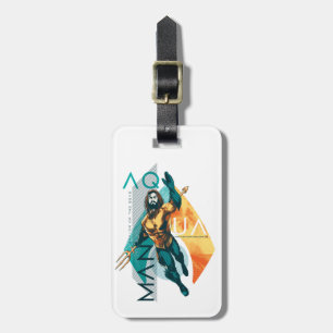 Aquaman Modernt Aquaman-kollage Bagagebricka