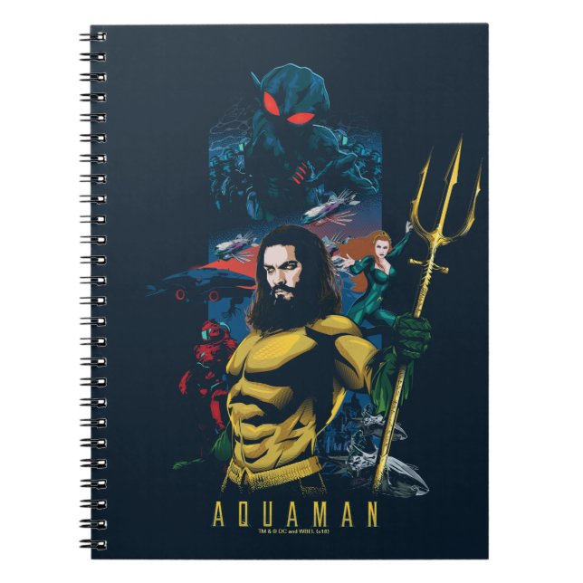 Aquaman | Orin, Mera och Black Manta Graphic Anteckningsbok (Framsidan)