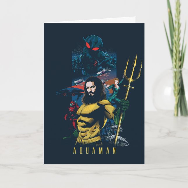 Aquaman | Orin, Mera och Black Manta Graphic Kort (Framsida)