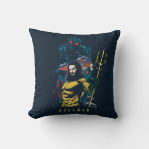 Aquaman Orin, Mera och Black Manta Graphic Kudde