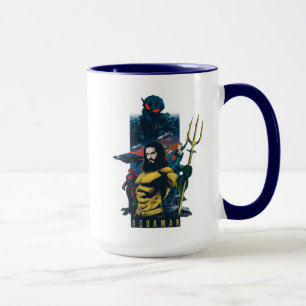 Aquaman Orin, Mera och grafisk svart Manta Mugg