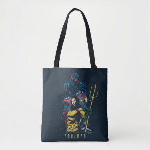 Aquaman Orin, Mera och grafisk svart Manta Tygkasse