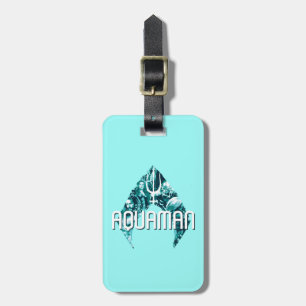 Aquaman Orin, Mera, Orm & svart Manta i symbol Bagagebricka