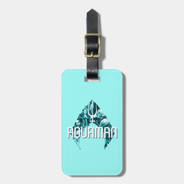 Aquaman | Orin, Mera, Orm & svart Manta i symbol Bagagebricka (Vertikal Framsida)