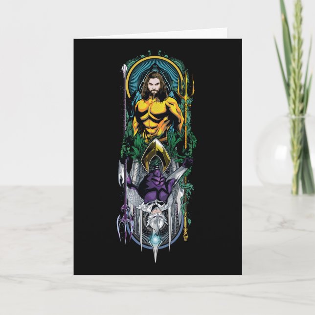 Aquaman | Orin & Orm Reversible Art nouveau Panel Kort (Framsida)