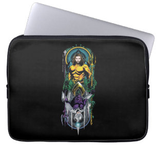 Aquaman Orin & Orm Reversible Art nouveau Panel Laptop Fodral