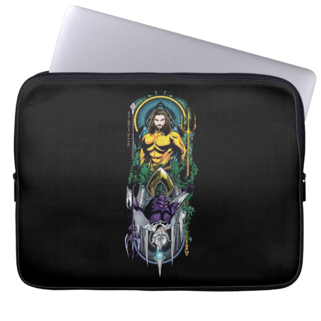 Aquaman | Orin & Orm Reversible Art nouveau Panel Laptop Fodral (Framsidan)
