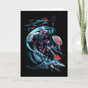 Aquaman Orm, Black Manta, Tylosaur och Fraktaser Kort