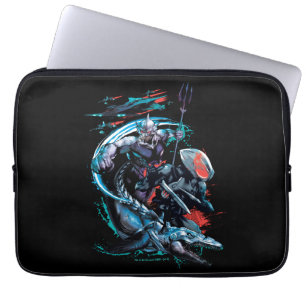 Aquaman Orm, Black Manta, Tylosaur och Fraktaser Laptop Fodral