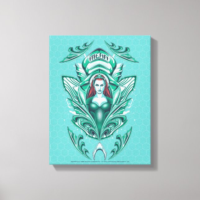 Aquaman | Ornate Mera Graphic Canvastryck (Framsida)