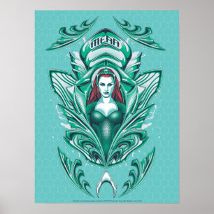 Aquaman Ornate Mera Graphic Poster