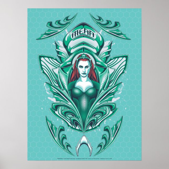 Aquaman | Ornate Mera Graphic Poster (Framsidan)