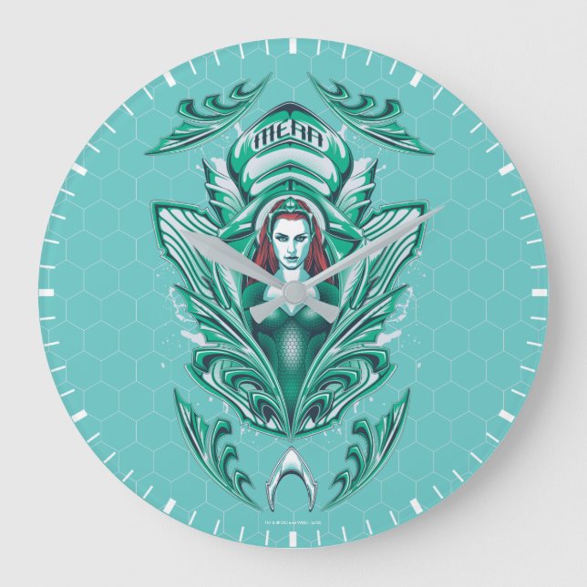 Aquaman | Ornate Mera Graphic Stor Klocka (Framsida)