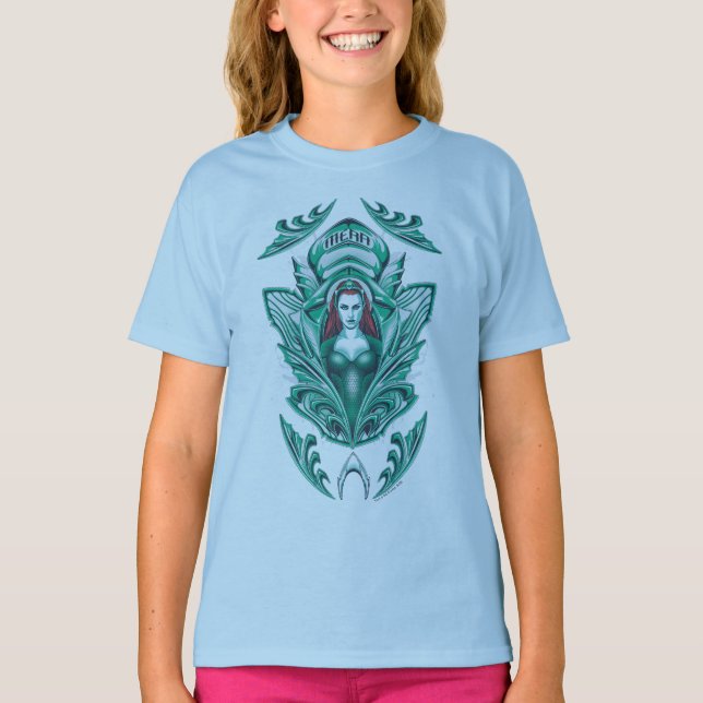 Aquaman | Ornate Mera Graphic T Shirt (Framsida)