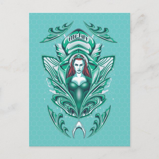 Aquaman | Ornate Mera Graphic Vykort (Framsida)