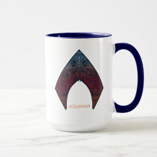 Aquaman Paisley Aquaman logotyp Mugg