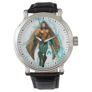 Aquaman Prince Orin Med Aquaman Logotyp Armbandsur