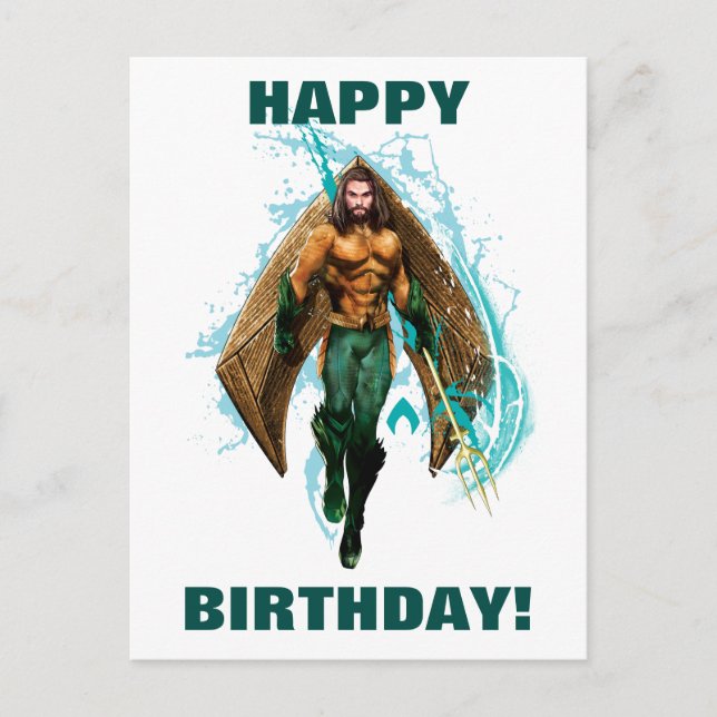 Aquaman | Prince Orin Med Aquaman Logotyp Vykort (Framsida)