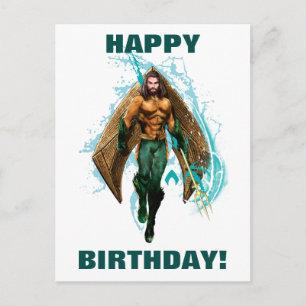 Aquaman   Prince Orin Med Aquaman Logotyp Vykort