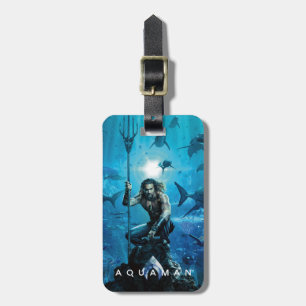 Aquaman Prince Orin med vattenlevande djur Bagagebricka