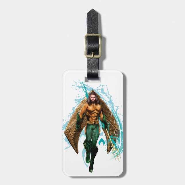 Aquaman | Prince Orin with Aquaman Logotyp Bagagebricka (Vertikal Framsida)