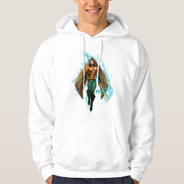 Aquaman | Prince Orin with Aquaman Logotyp Hoodie (Framsida)