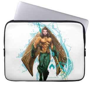 Aquaman Prince Orin with Aquaman Logotyp Laptop Fodral