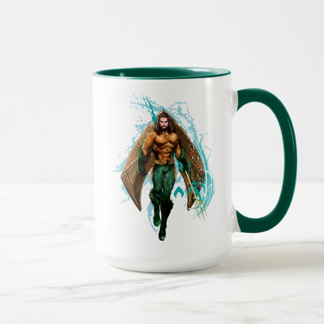 Aquaman | Prince Orin with Aquaman Logotyp Mugg (Höger)