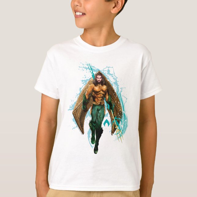 Aquaman | Prince Orin with Aquaman Logotyp T Shirt (Framsida)
