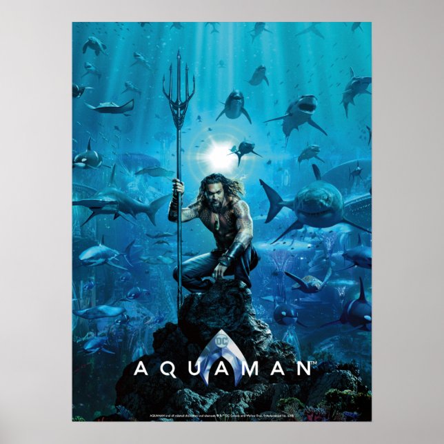 Aquaman | Prince Orin with Aquatic Animals Poster (Framsidan)