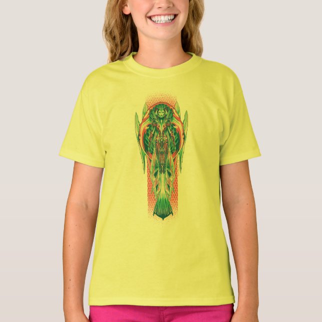 Aquaman | Queen Fisherman Art nouveau Panel T Shirt (Framsida)