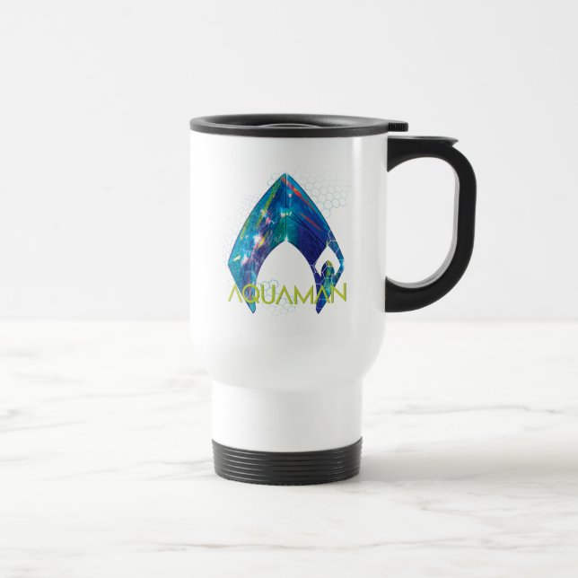 Aquaman | Refraktad akvamansk Logotyp Resemugg (Höger)