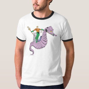 Aquaman Rides Seahorse Tee
